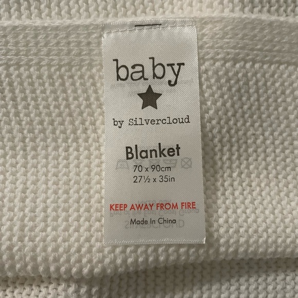 Silvercloud Rainbow Baby Born in 2022 Baby Blanket - Ribbed/White - Picture 4 of 4